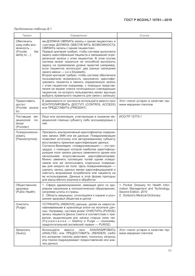 ГОСТ Р ИСО/HL 7 10781-2019, страница 77